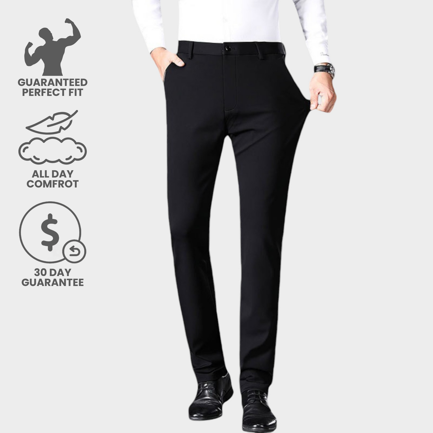 STRETCH NON-IRON ANTI-WRINKLE TROUSERS